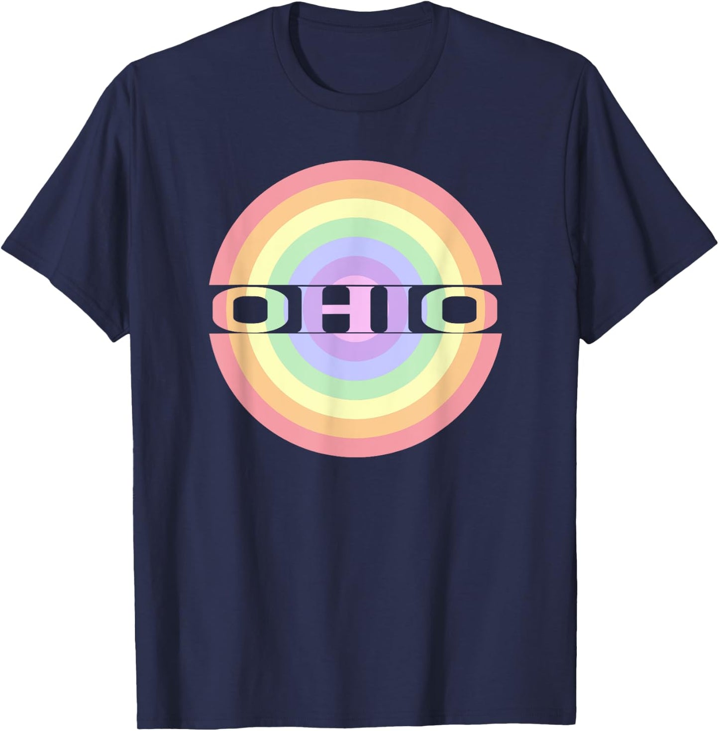 Ohio OH Souvenir Keepsake Pastel for Adults Children Kids T-Shirt - T-Shirt | Navy