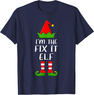 Funny Matching Family I'm The Fix It Elf Christmas T-Shirt - T-Shirt | Navy