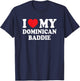 I Love My Dominican Baddie Funny Boyfriend Girlfriend T-Shirt - T-Shirt | Navy