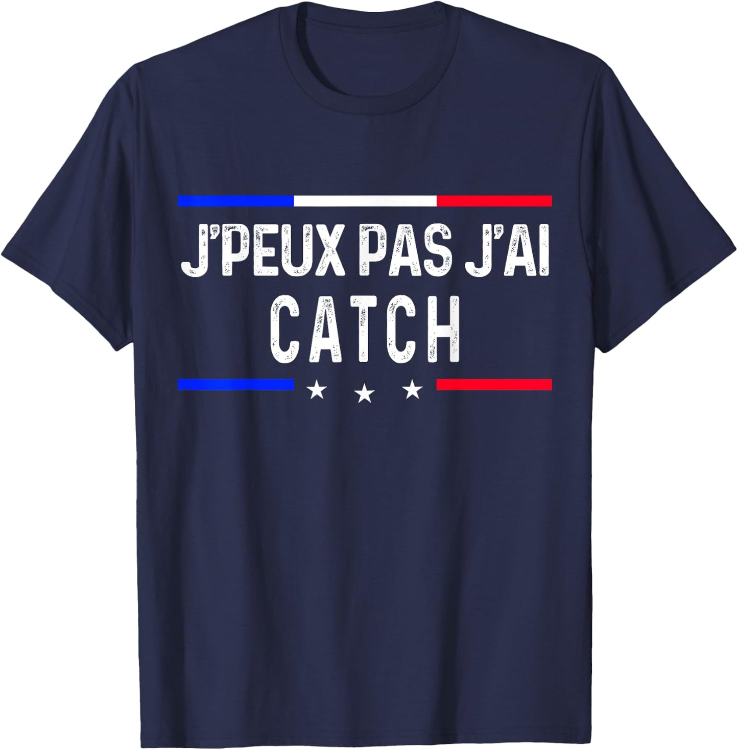 I Can't Have Catch , Black, S T-Shirt - T-Shirt | Navy