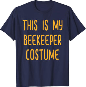 This is My Beekeeper Costume Outfit Beekeeping T-Shirt - T-Shirt | Navy