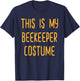 This is My Beekeeper Costume Outfit Beekeeping T-Shirt - T-Shirt | Navy
