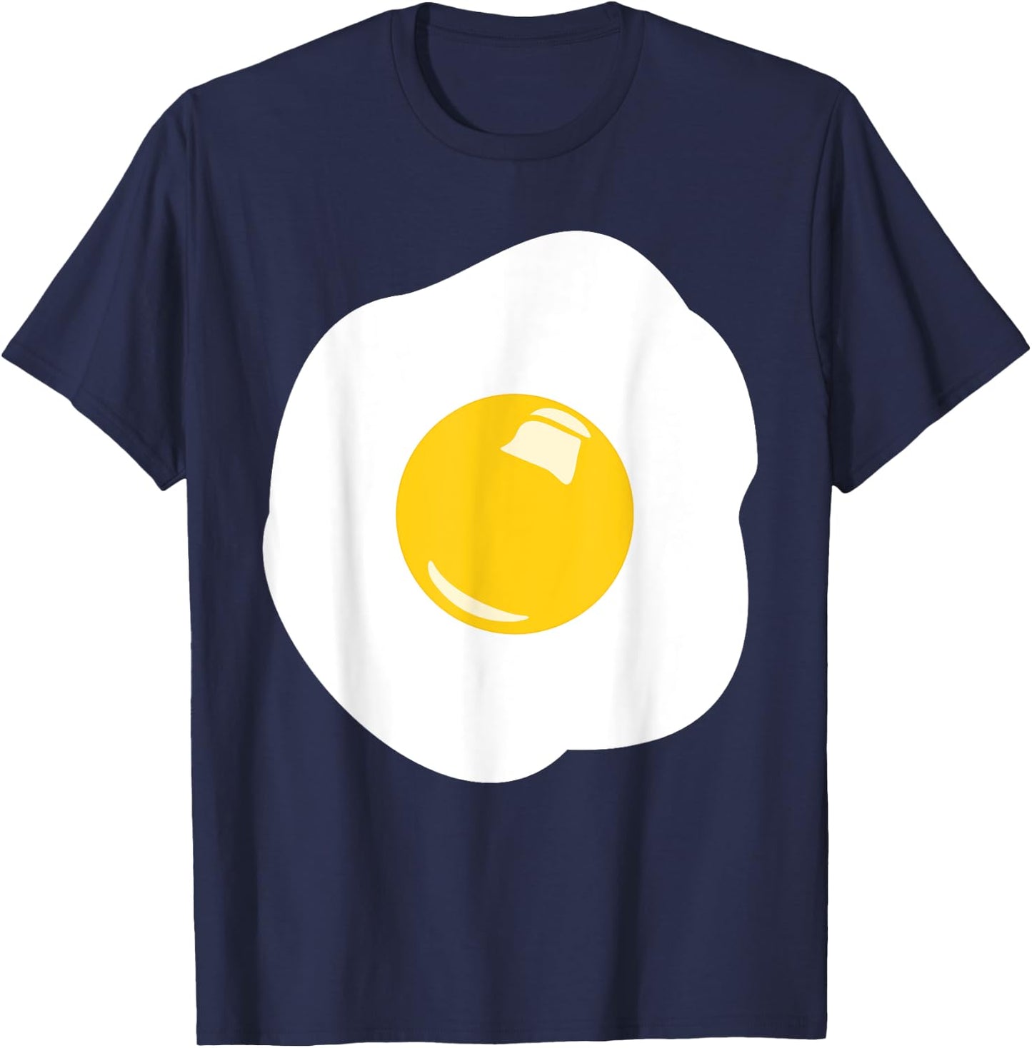 Fried Egg Eggs Costume Food Adult Child Food Carnival , black T-Shirt - T-Shirt | Navy