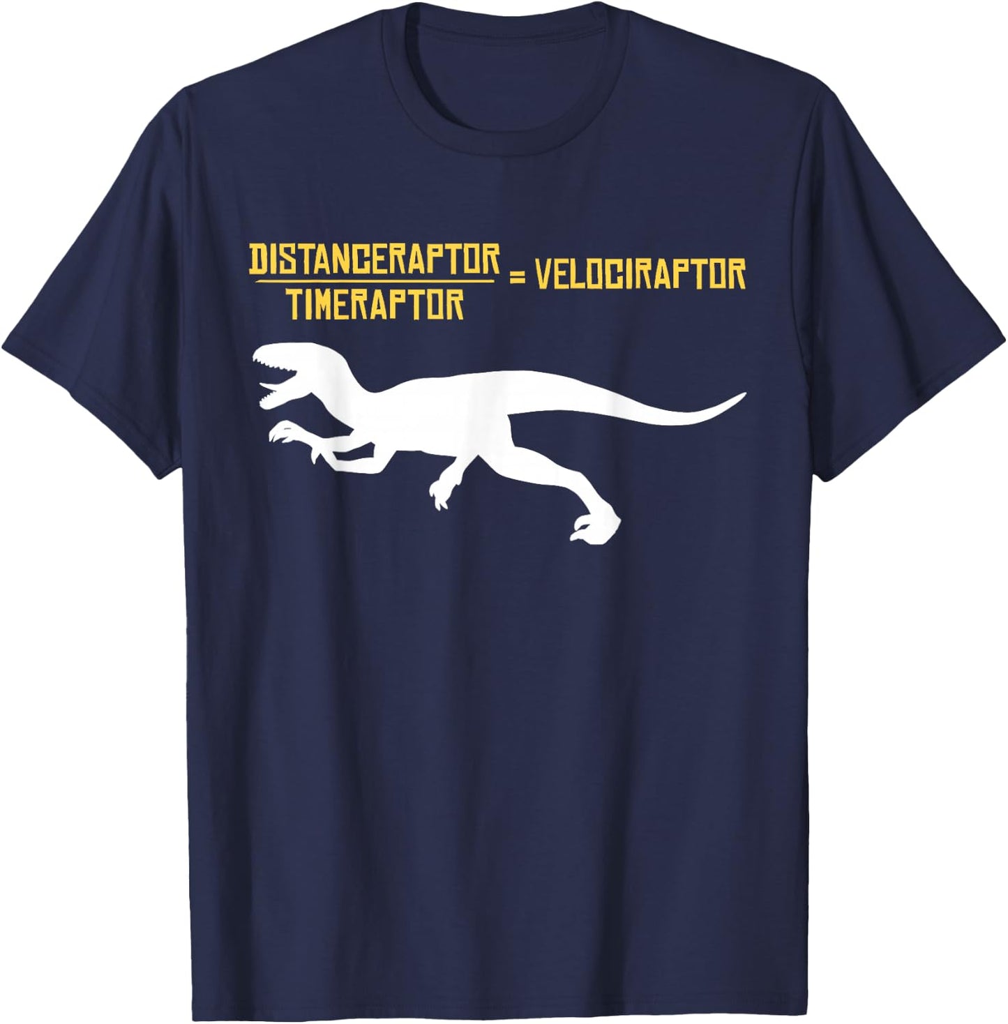 Physics Velociraptor T-Shirt - T-Shirt | Navy