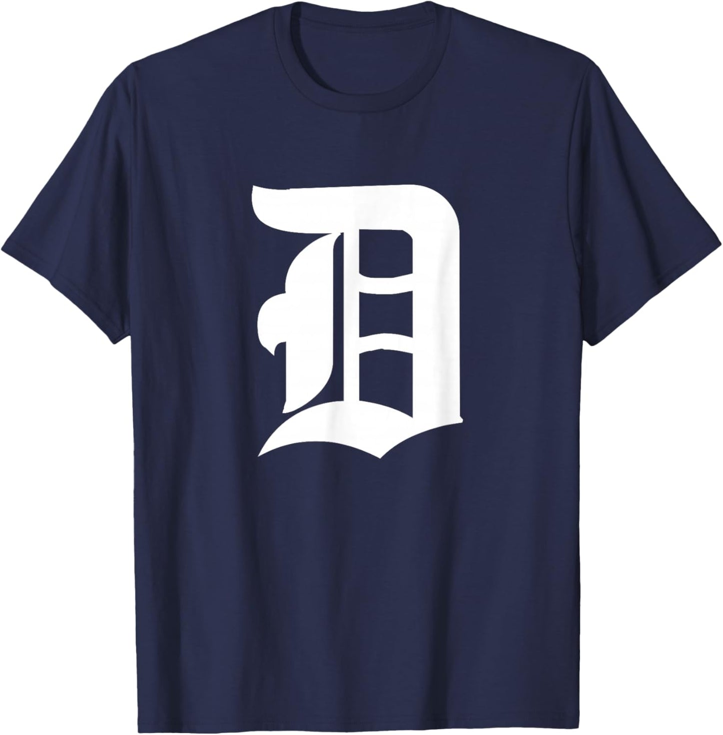 Detroit Old English D T-Shirt - T-Shirt | Navy