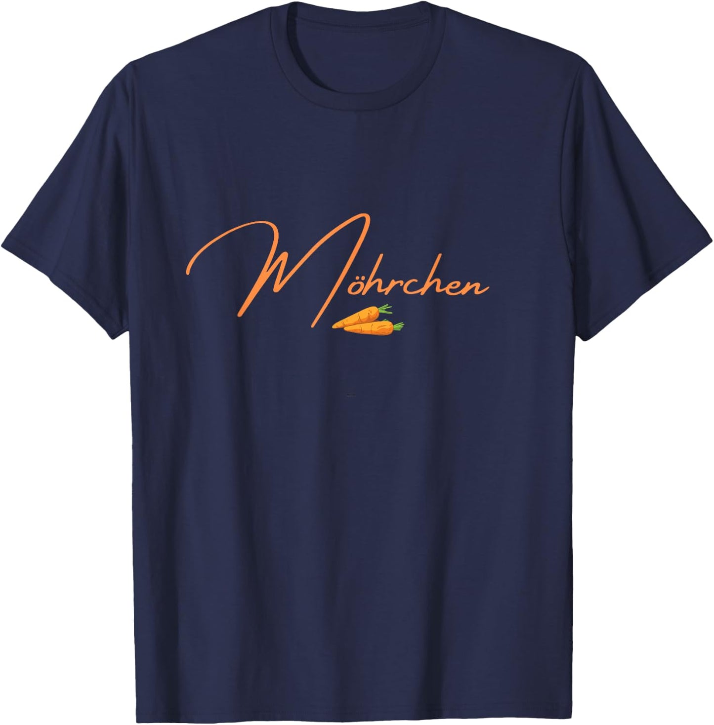 Möhrchen Karöttchen Rübchen Karotte Mohrrübe Karöttchen T-Shirt - T-Shirt | Navy
