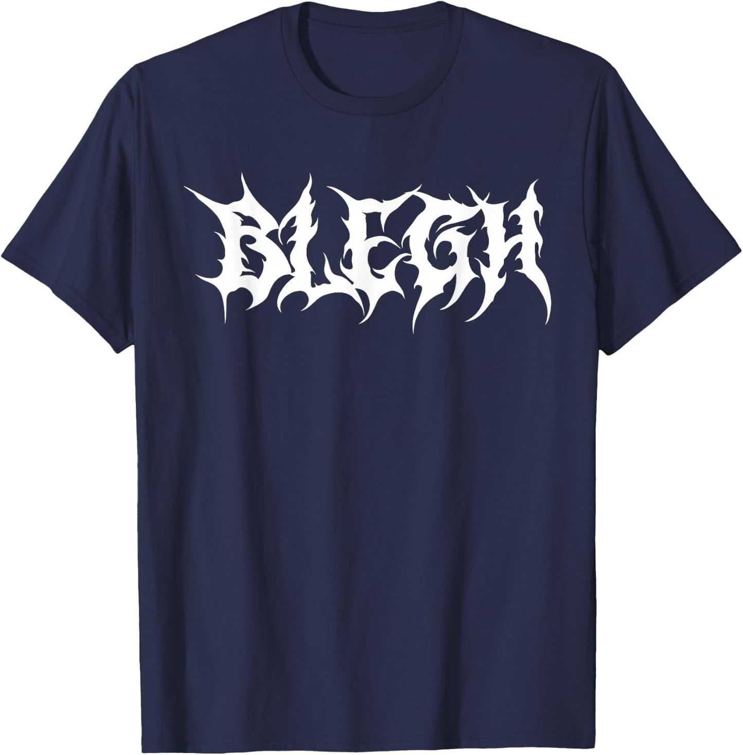 Blegh Screamo Death Metalcore Djent Music T-Shirt - T-Shirt | Navy