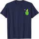 Gürkchen Essiggurke Gemüse Süße Brusttasche Dabbing Gurke T-Shirt - T-Shirt | Navy
