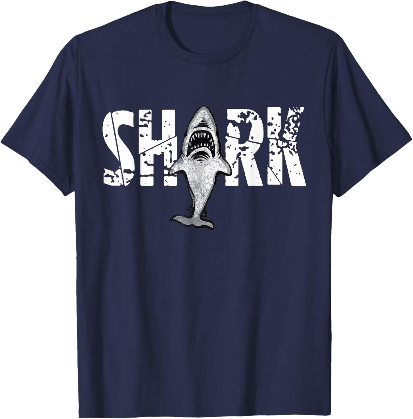 Great White Shark - Shark Lovers Shirt and Gift T-Shirt - T-Shirt | Navy