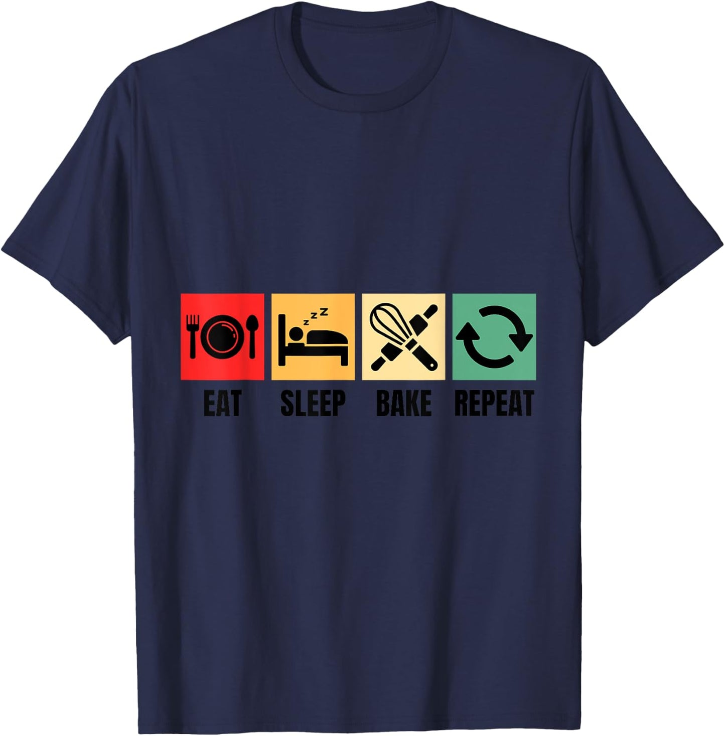 Bakery design for pastry chefs, bakers and amateur bakers , grey, S T-Shirt - T-Shirt | Navy