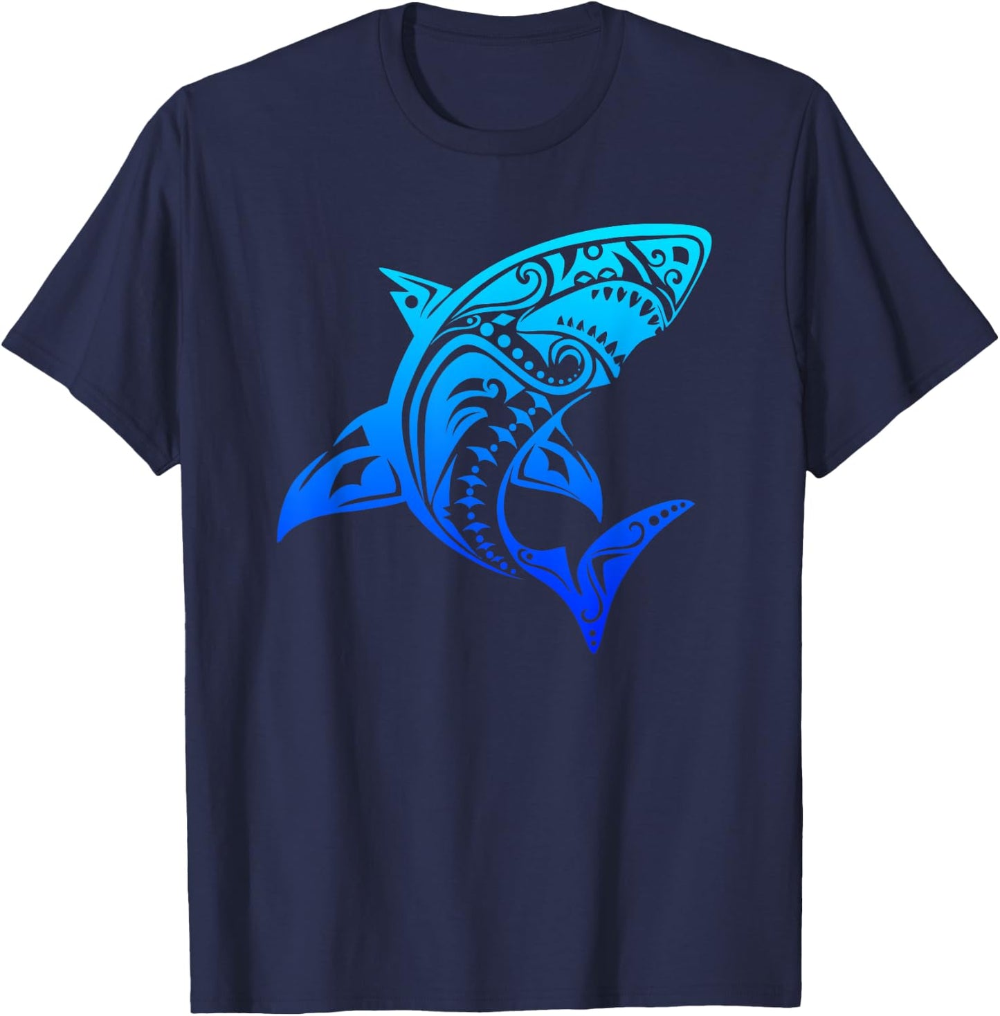 Shark Vintage Retro Throwback Vacation T-Shirt - T-Shirt | Navy
