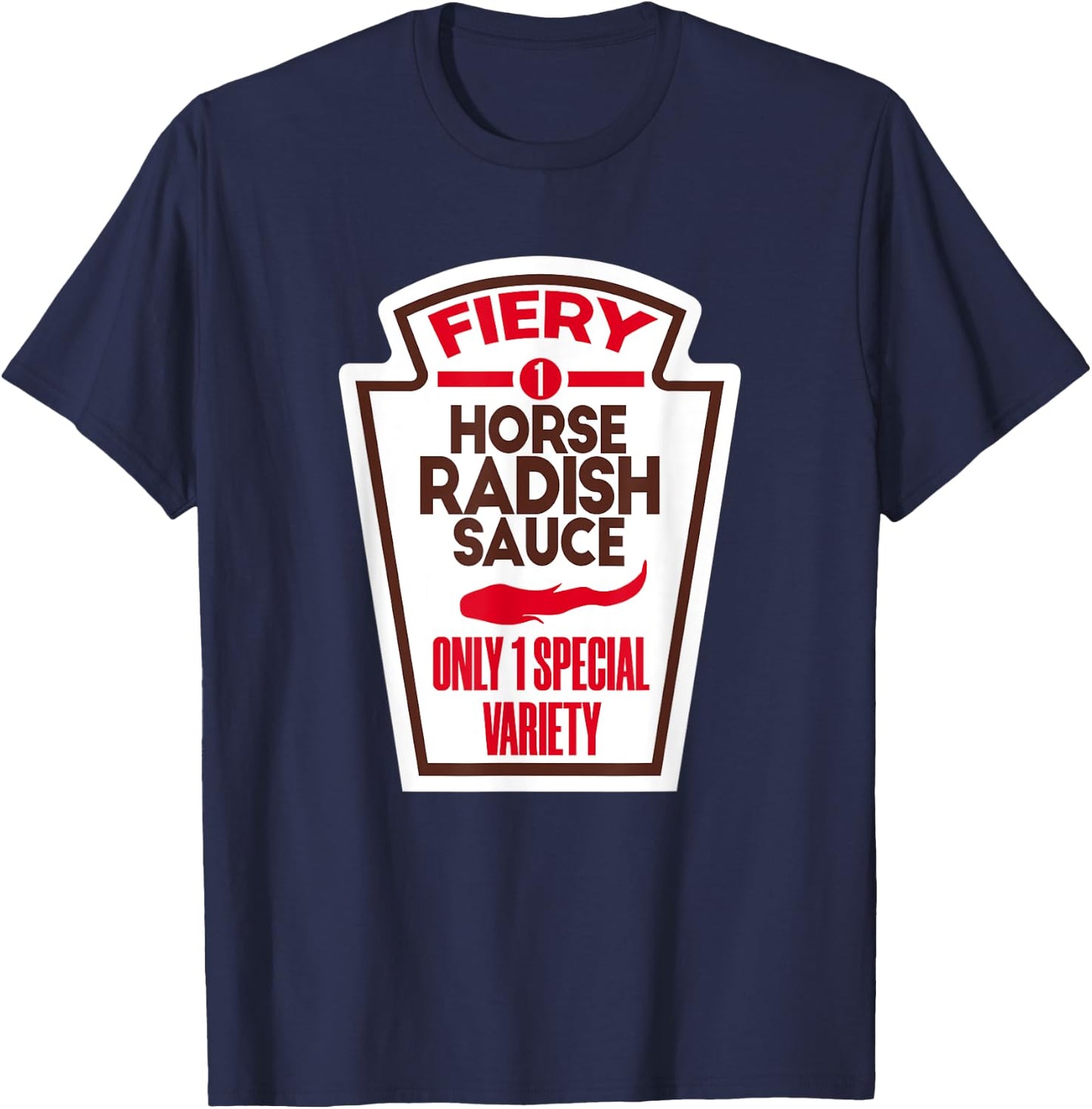 Funny Horseradish Sauce Halloween Costume Man Woman T-Shirt - T-Shirt | Navy