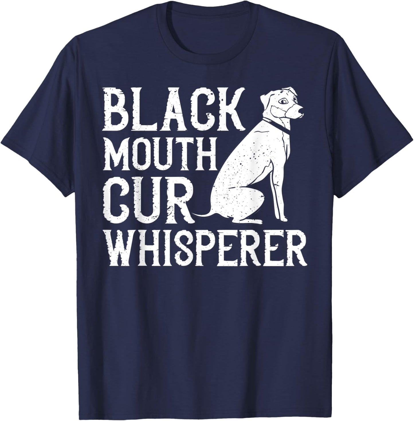 Black Mouth Cur Dog Puppies Owner Training T-Shirt - T-Shirt | Navy