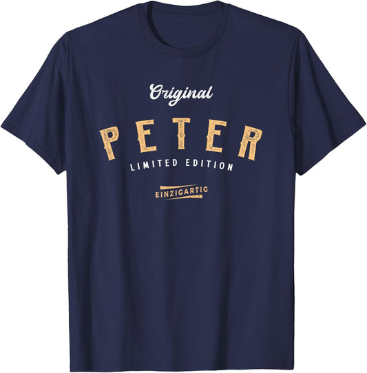 Peter Limited Edition , black T-Shirt - T-Shirt | Navy