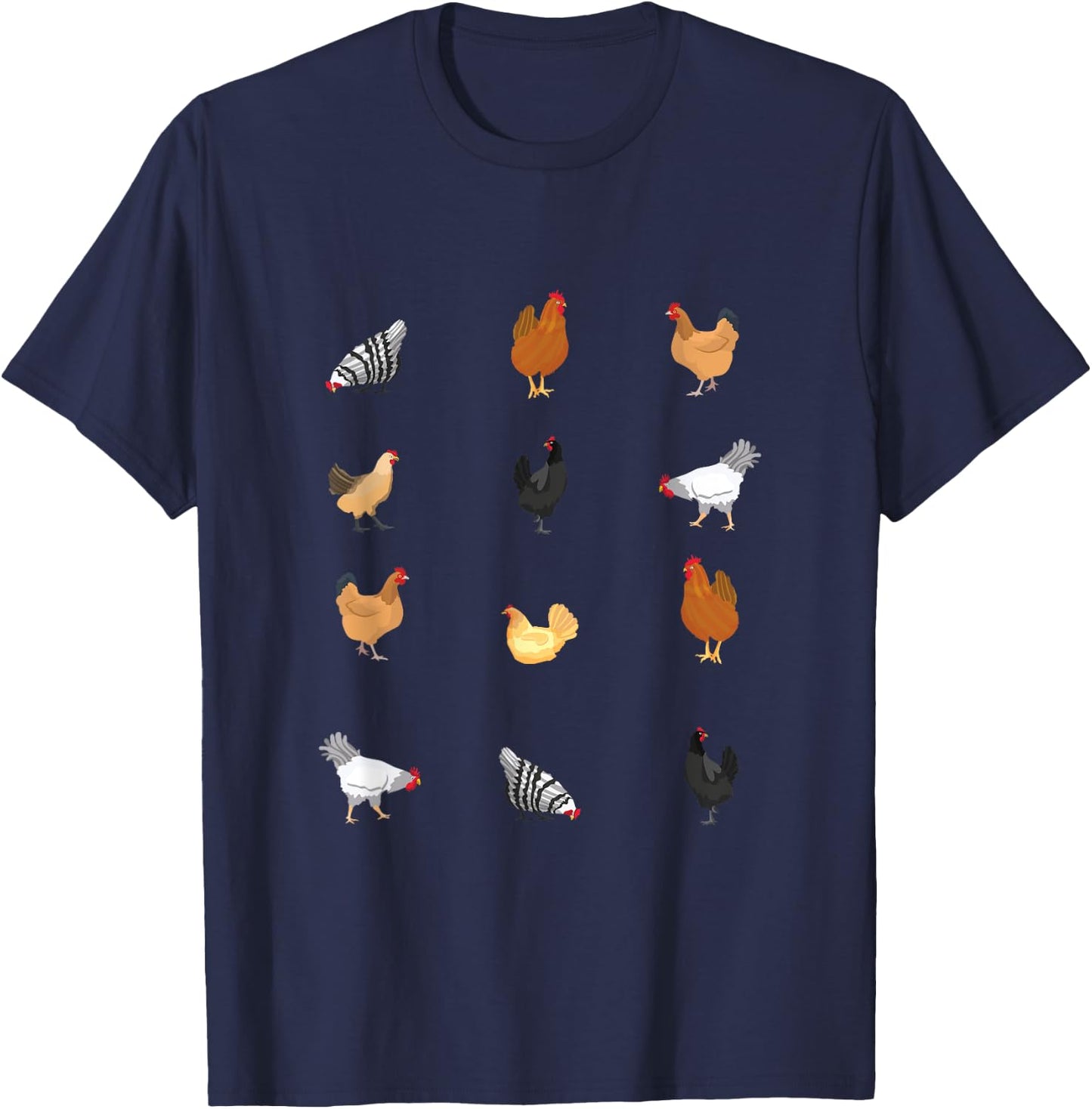 Chicken Lovers Henhouse Farm Chicken Coop T-Shirt - T-Shirt | Navy