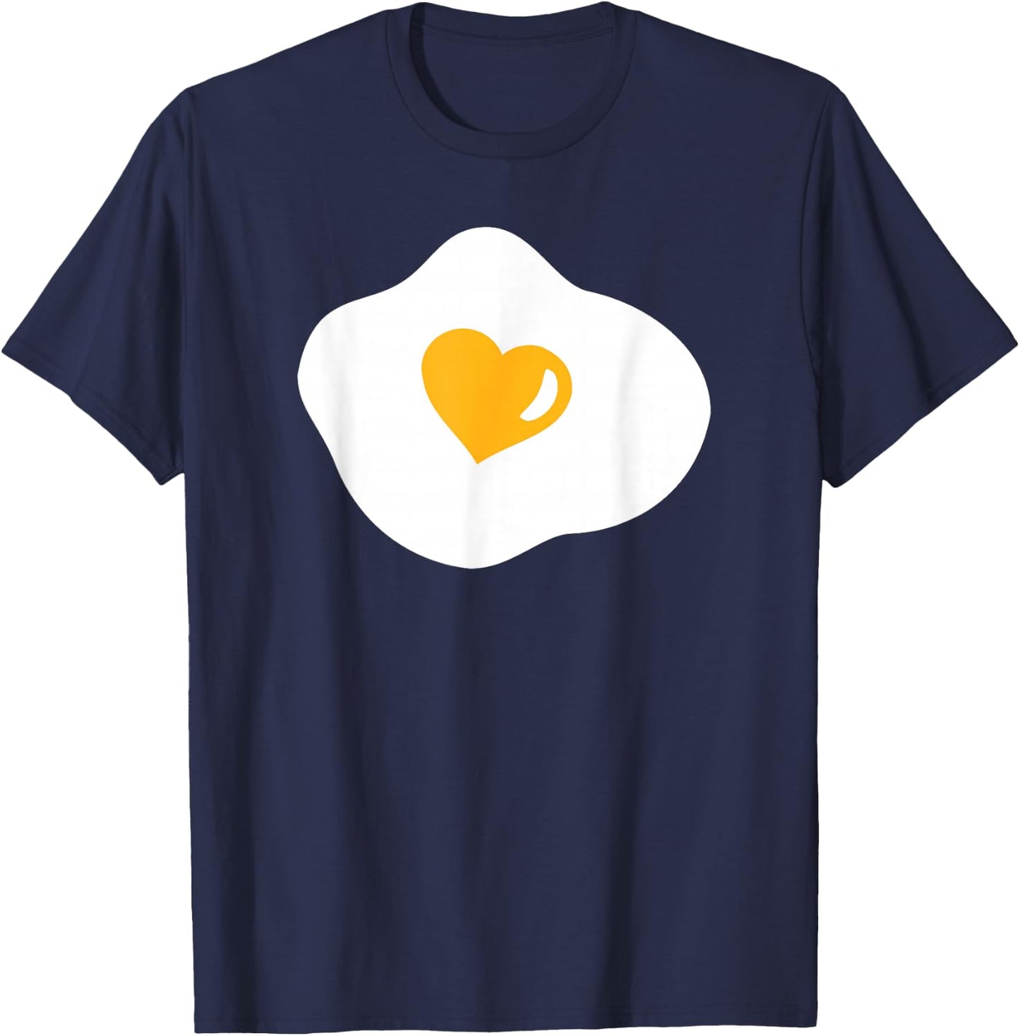 Fried Egg Heart T-Shirt - T-Shirt | Navy