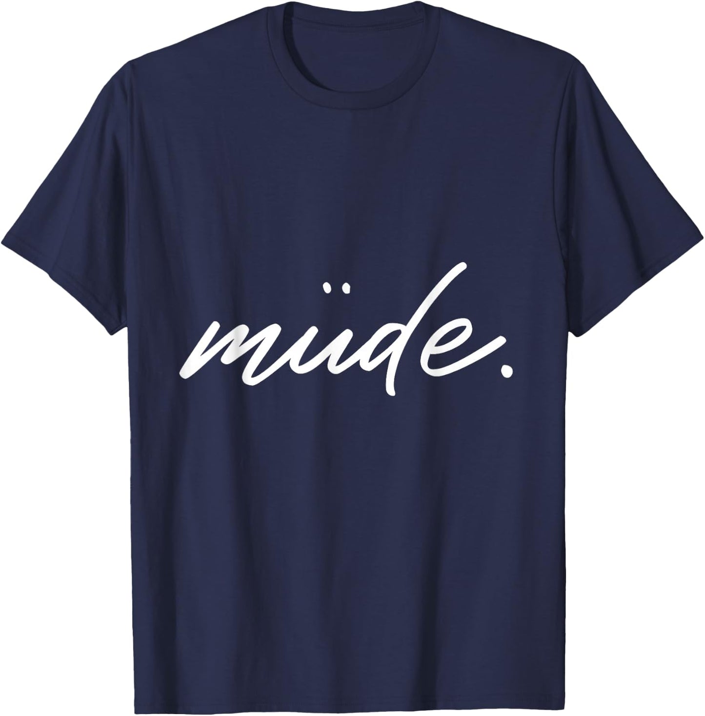 Tired Sleep Shirt Pyjamas Nightdress for Relaxing and Chilling , black T-Shirt - T-Shirt | Navy