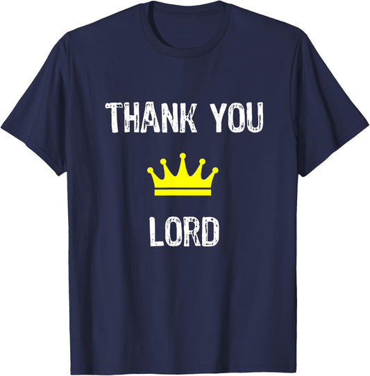 Christian Thank you Lord T-Shirt - T-Shirt | Navy