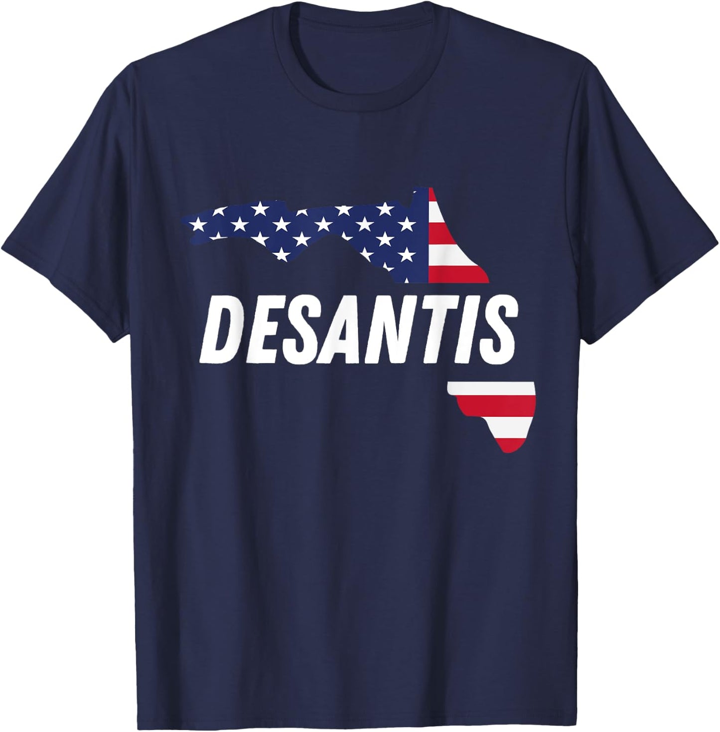 Ron DeSantis Make America Florida 2024. Florida Governor T-Shirt - T-Shirt | Navy