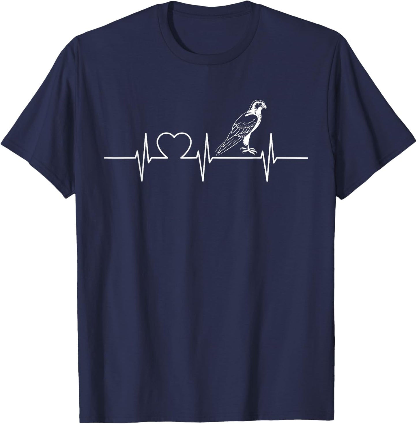 Falcon Heartbeat Falcons Falcon T-Shirt - T-Shirt | Navy