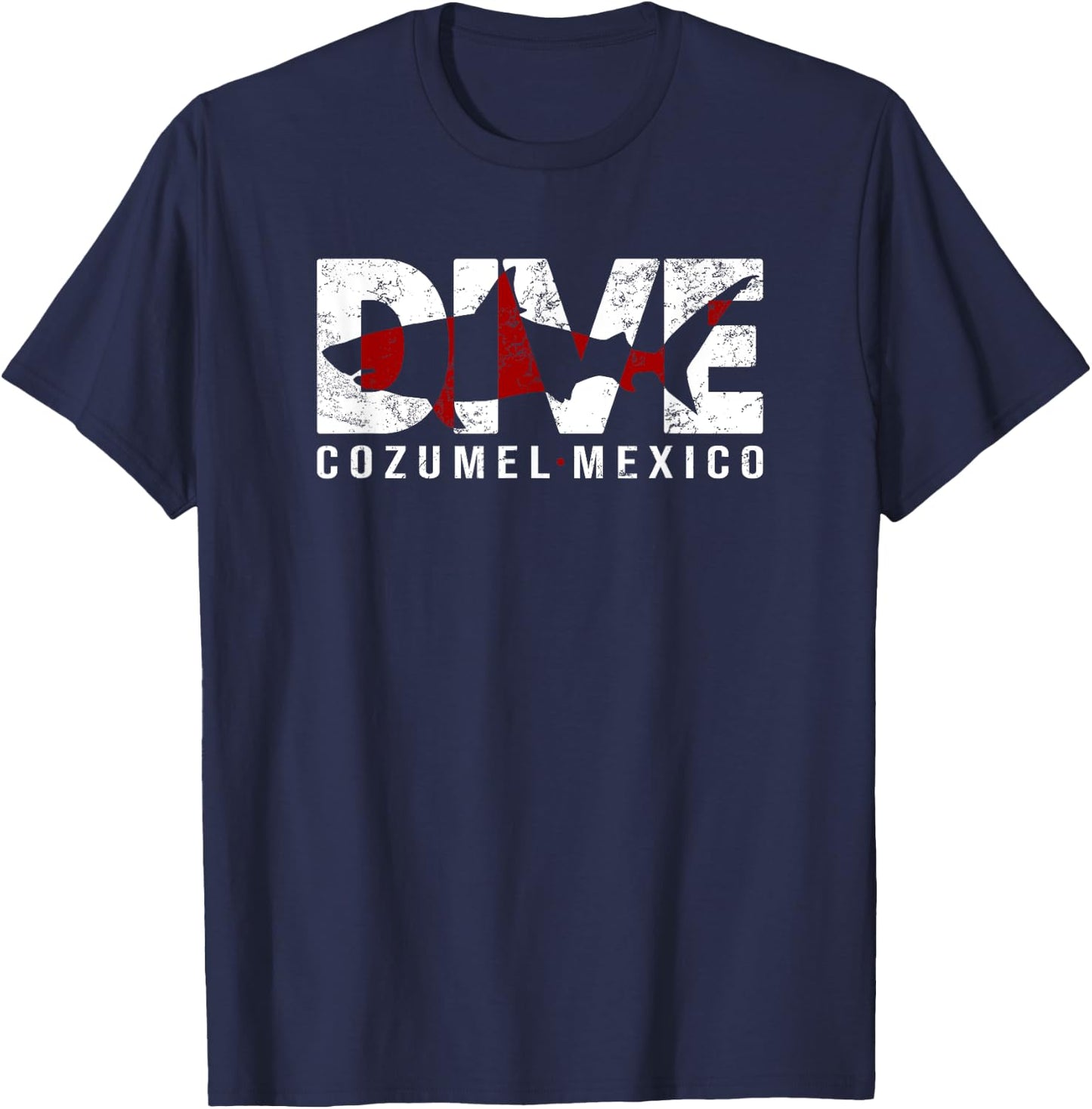 DIVE Cozumel Mexico SCUBA DIVING Diver T-Shirt - T-Shirt | Navy