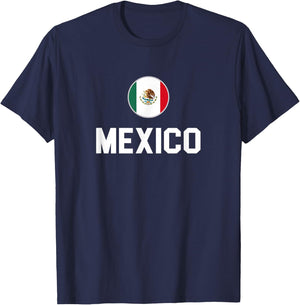 Mexico Mexican Flag Bandera de México Mexicano Proud T-Shirt - T-Shirt | Navy
