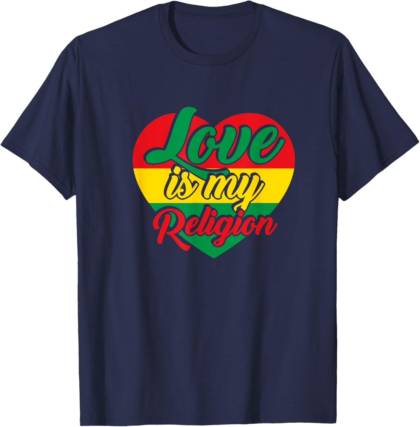 Love is my Religion T-Shirt - T-Shirt | Navy
