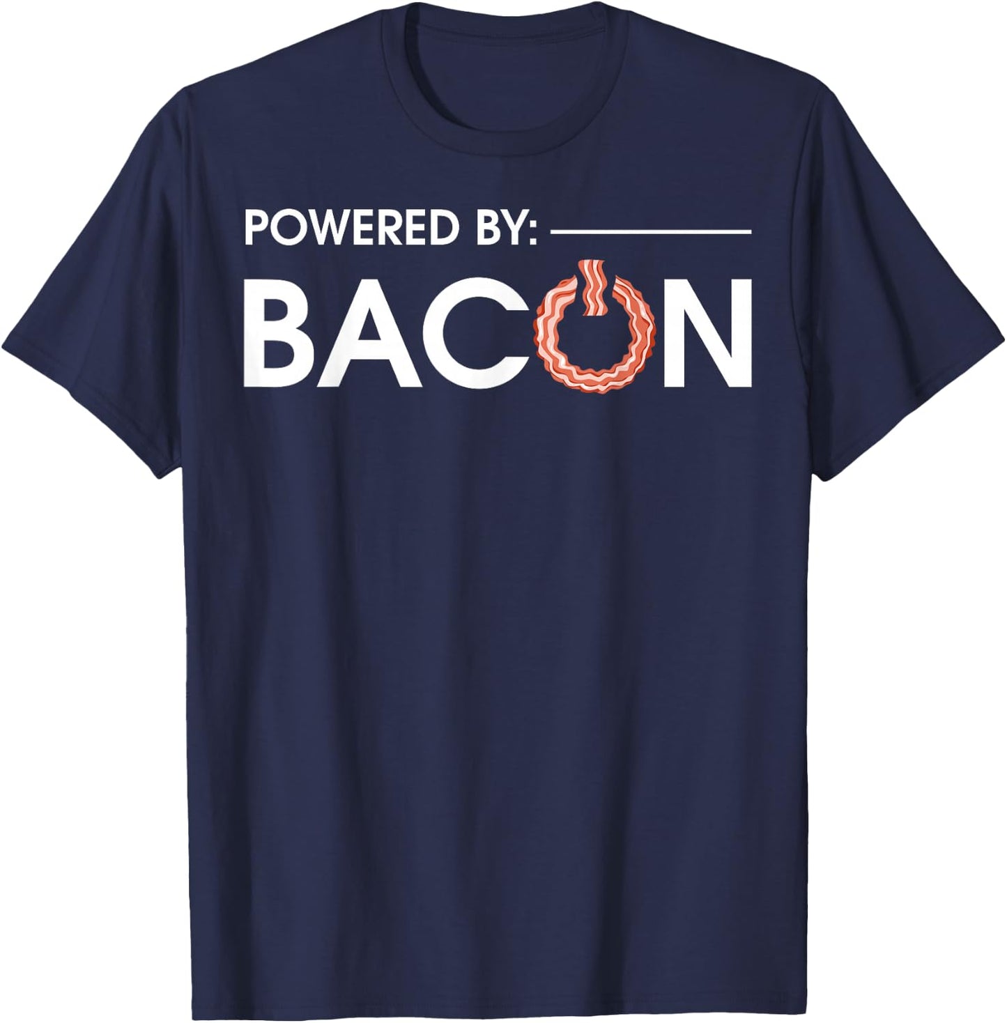 Funny Bacon Design Women Pork Food Bacon Lover T-Shirt - T-Shirt | Navy