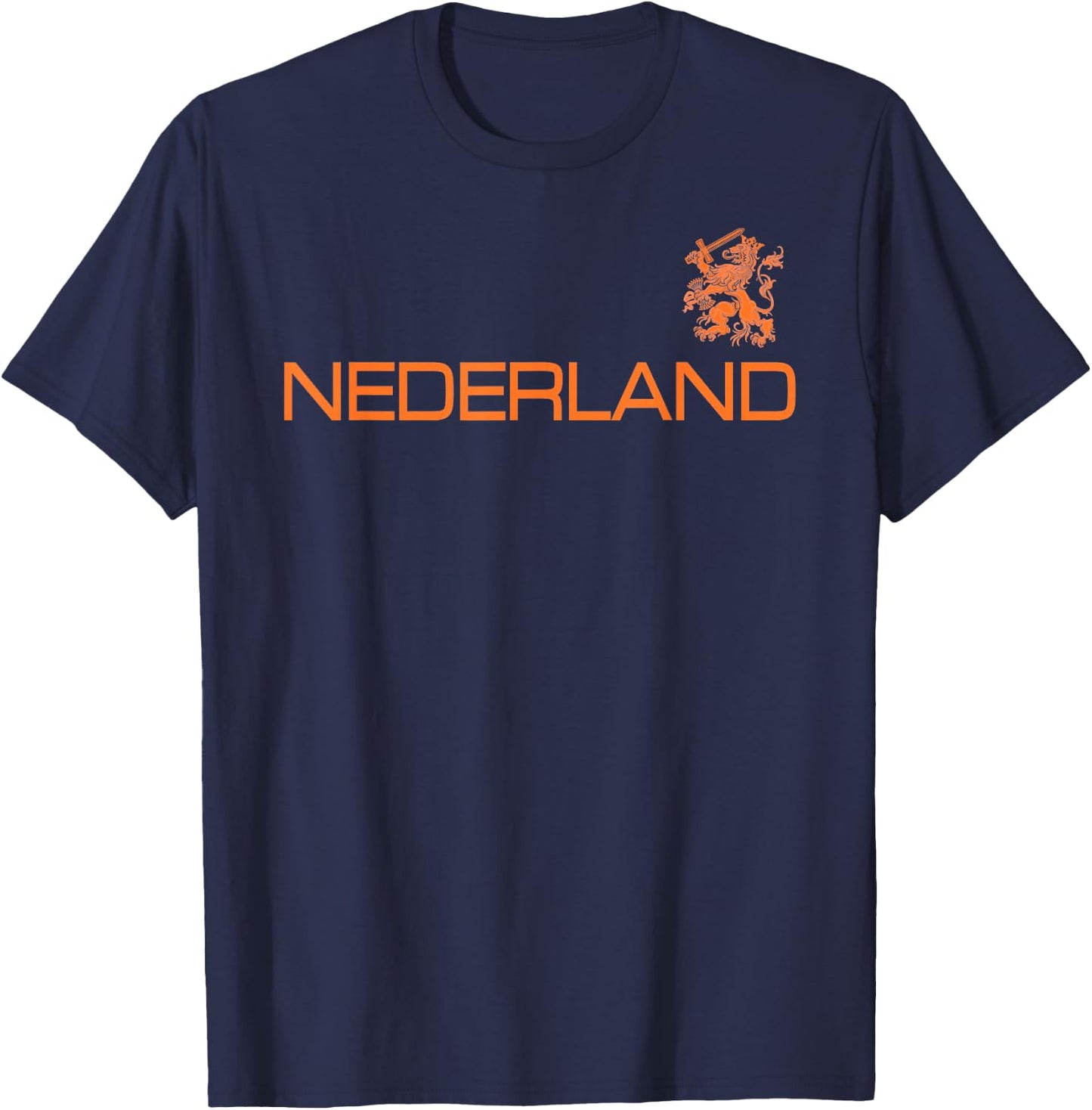 Holland Holland Lion of the Netherlands Holland Orange , Black, S T-Shirt - T-Shirt | Navy