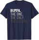 Bumpa One Only Legend Father's Day for Papa Grandpa T-Shirt - T-Shirt | Navy