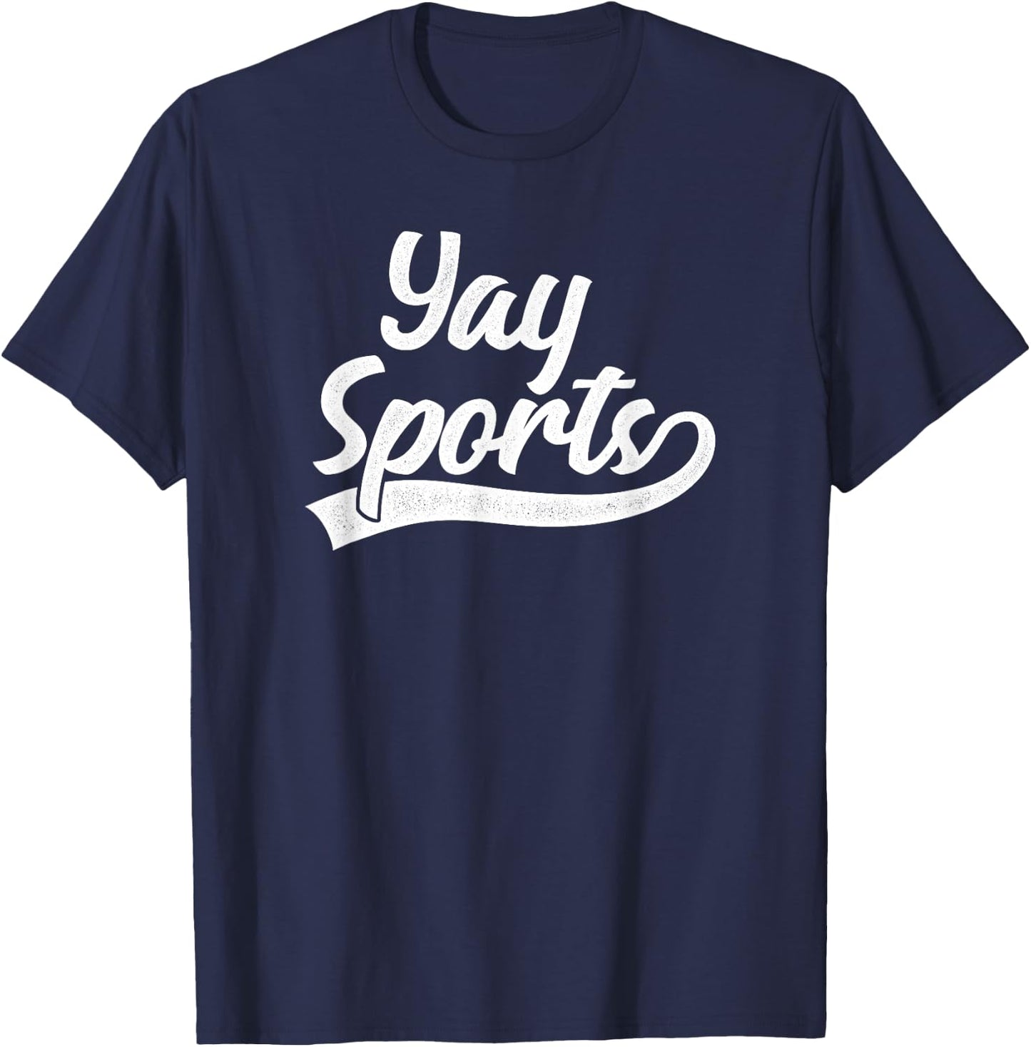 Yay Sports Funny Sports T-Shirt - T-Shirt | Navy