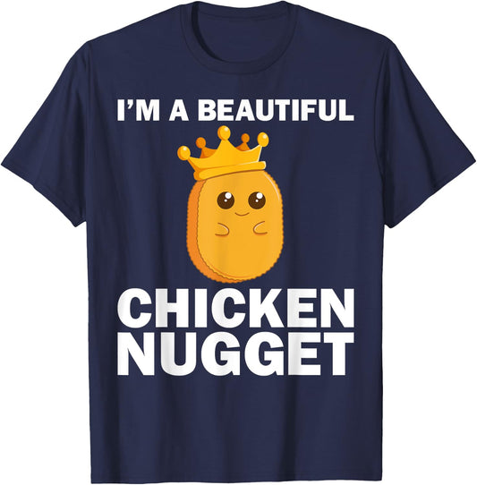 Funny Chicken Nugget Women Nug Life Chicken Lover T-Shirt - T-Shirt | Navy