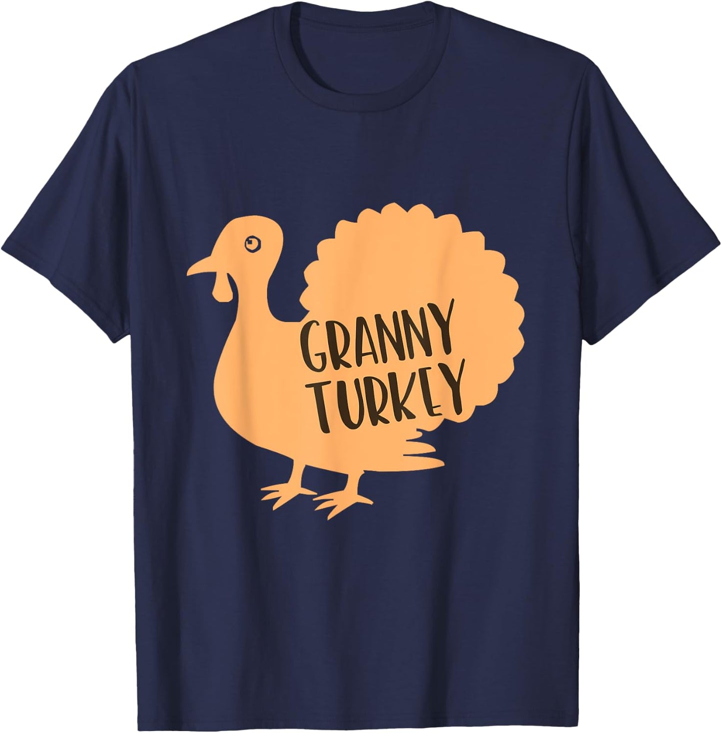Granny Turkey Family Thanksgiving Matching Funny T-Shirt - T-Shirt | Navy