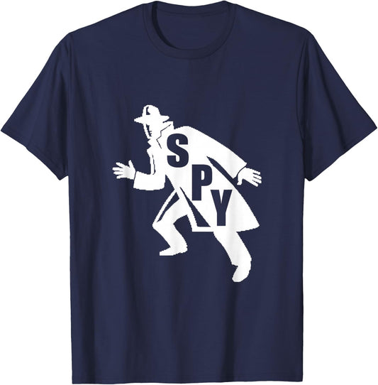 Spy Shirt- Funny Secret Agent Shirt T-Shirt - T-Shirt | Navy