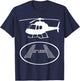 Funny Helicopter Phonetic Alphabet Pilot Aviation Pun Outfit T-Shirt - T-Shirt | Navy
