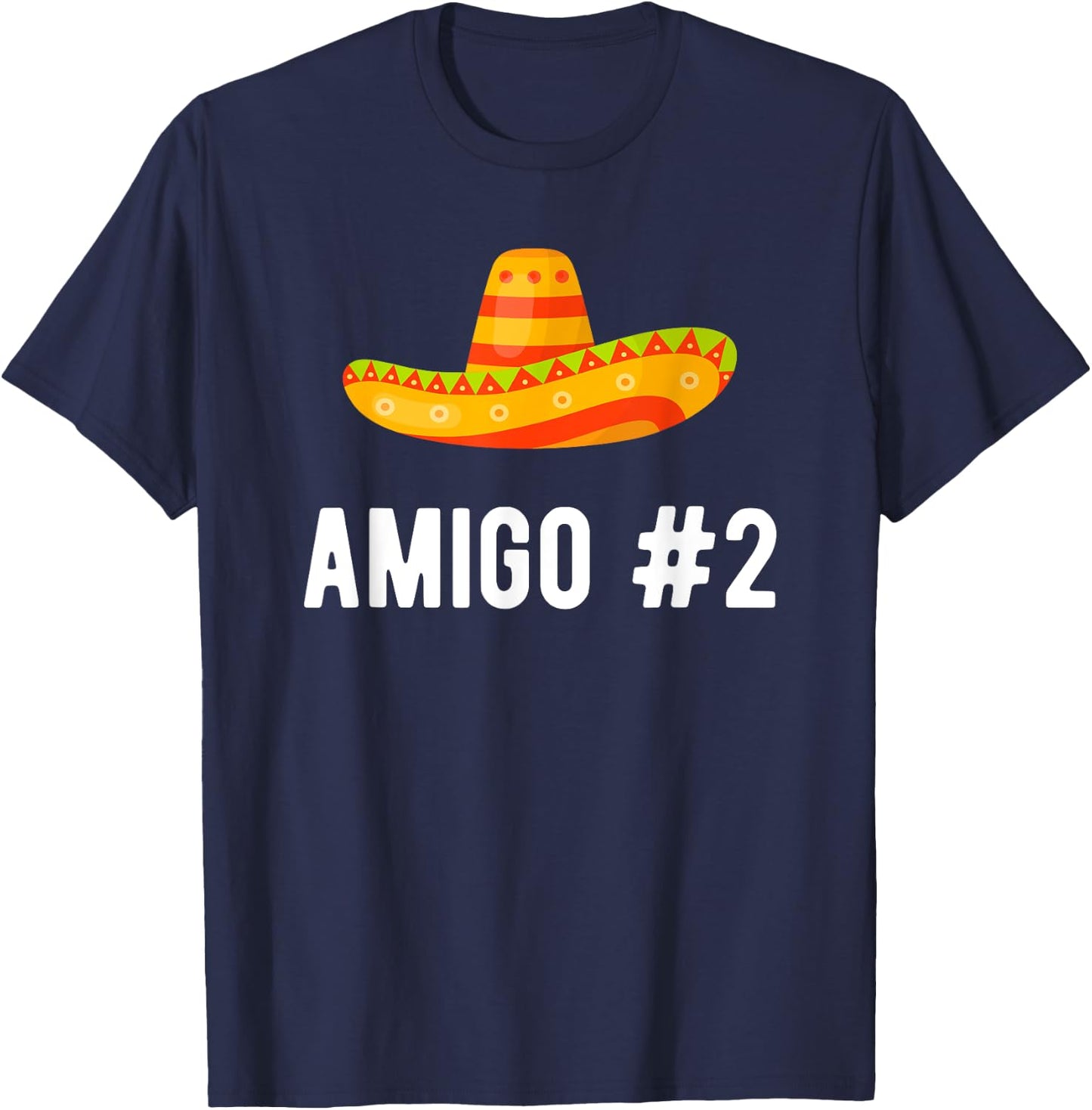 Halloween Group Matching Costume Funny Mexican Amigo #2 T-Shirt - T-Shirt | Navy