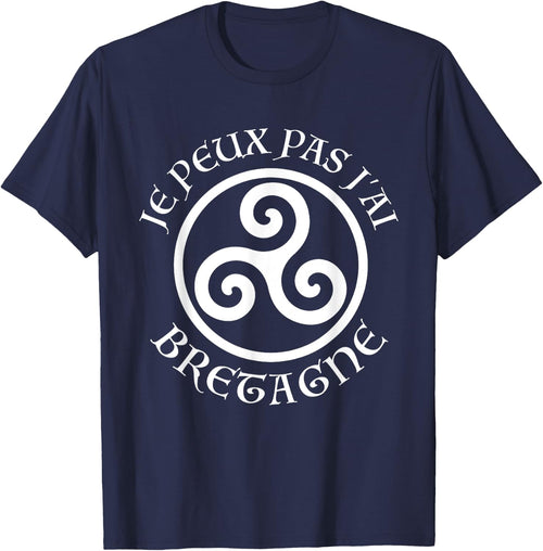 Breton Humour J'peux pas j'ai Bretagne Breizh Triskell , Black, S