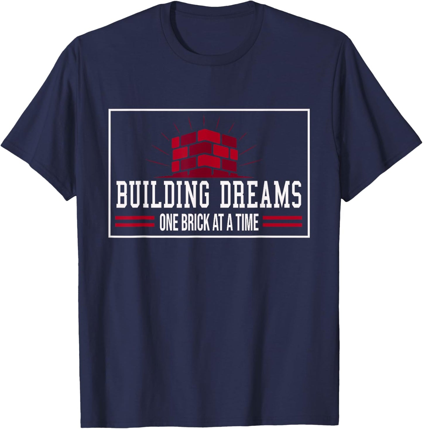 Mason Bricklayer Carpenter T-Shirt - T-Shirt | Navy