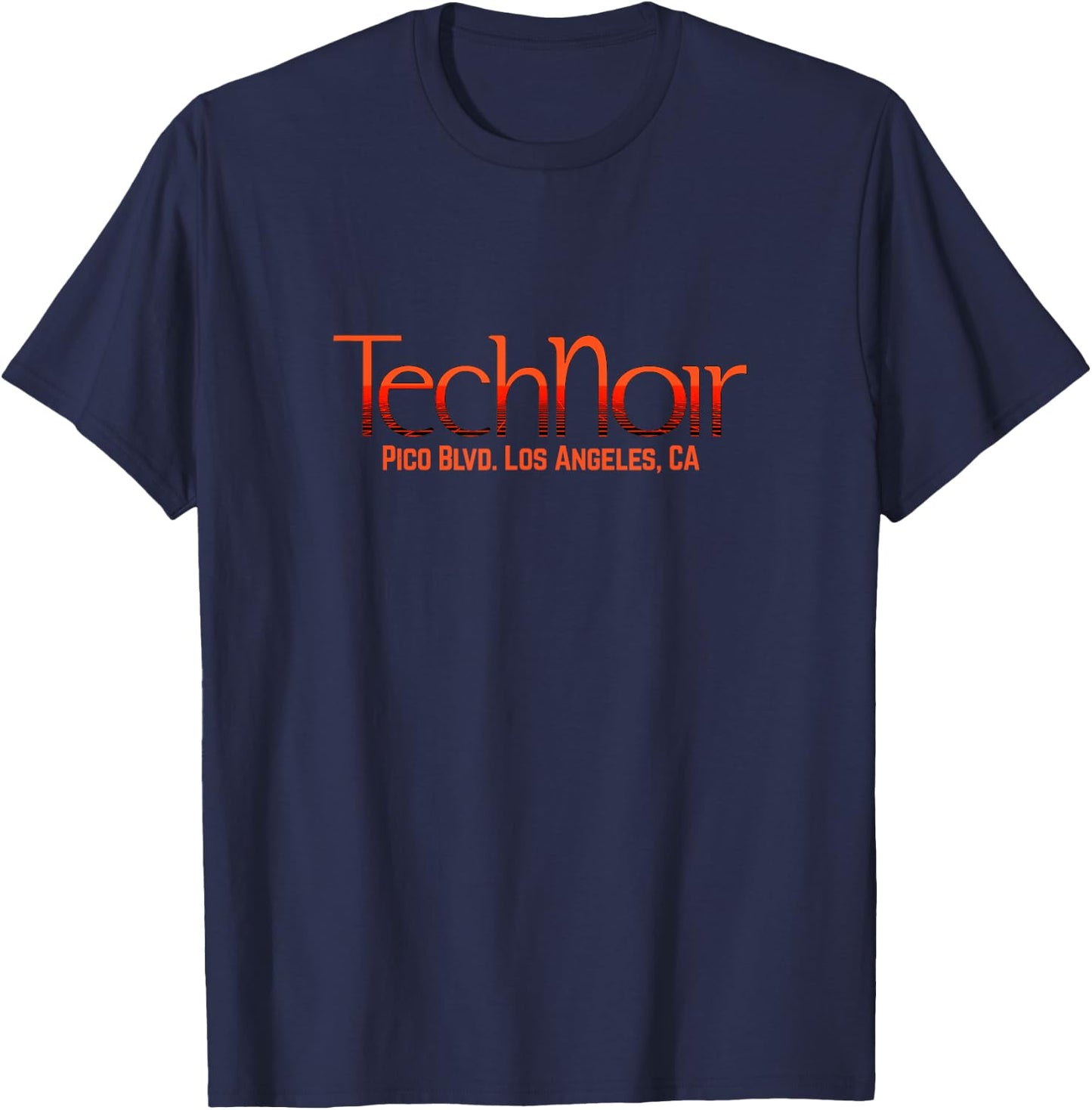 Tech Noir Classic 80's Movie T-Shirt - T-Shirt | Navy