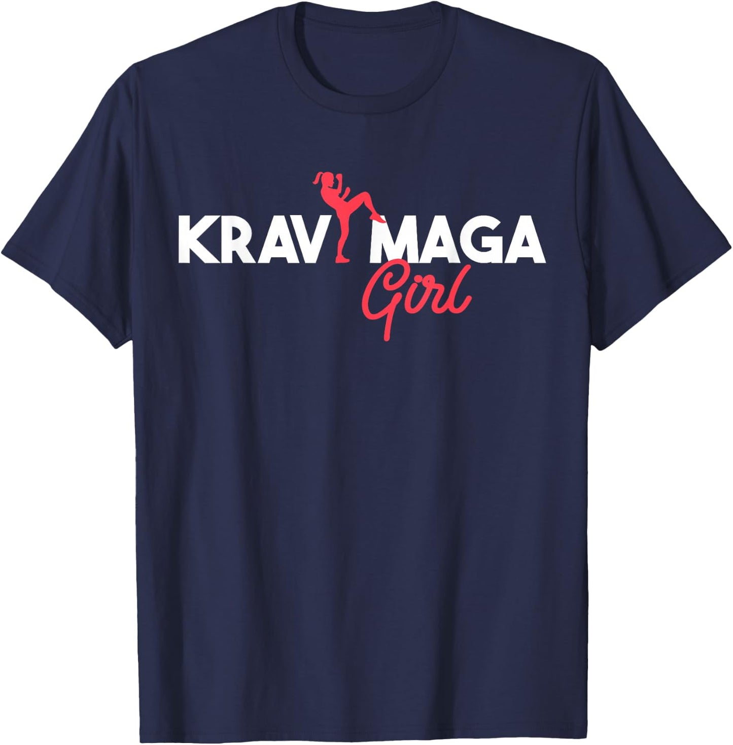 Krav Maga Clothing Israeli Self Defense System Krav Maga Girl , black T-Shirt - T-Shirt | Navy
