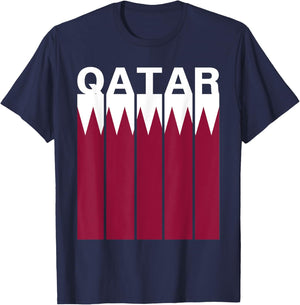 Qatar Flag T-Shirt - T-Shirt | Navy