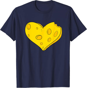 Herz aus Käse T-Shirt - T-Shirt | Navy
