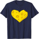 Herz aus Käse T-Shirt - T-Shirt | Navy