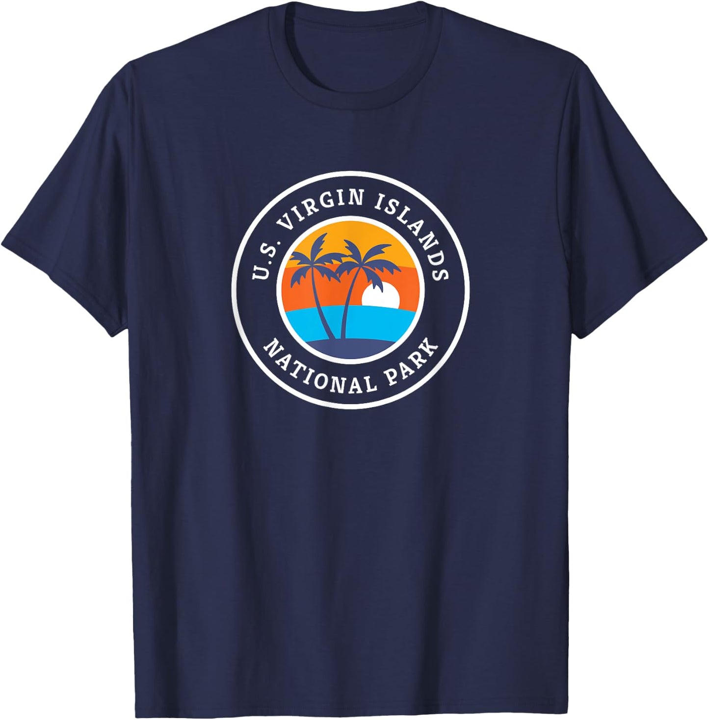 Virgin Islands National Park Retro T Shirt, National Park Gi T-Shirt - T-Shirt | Navy