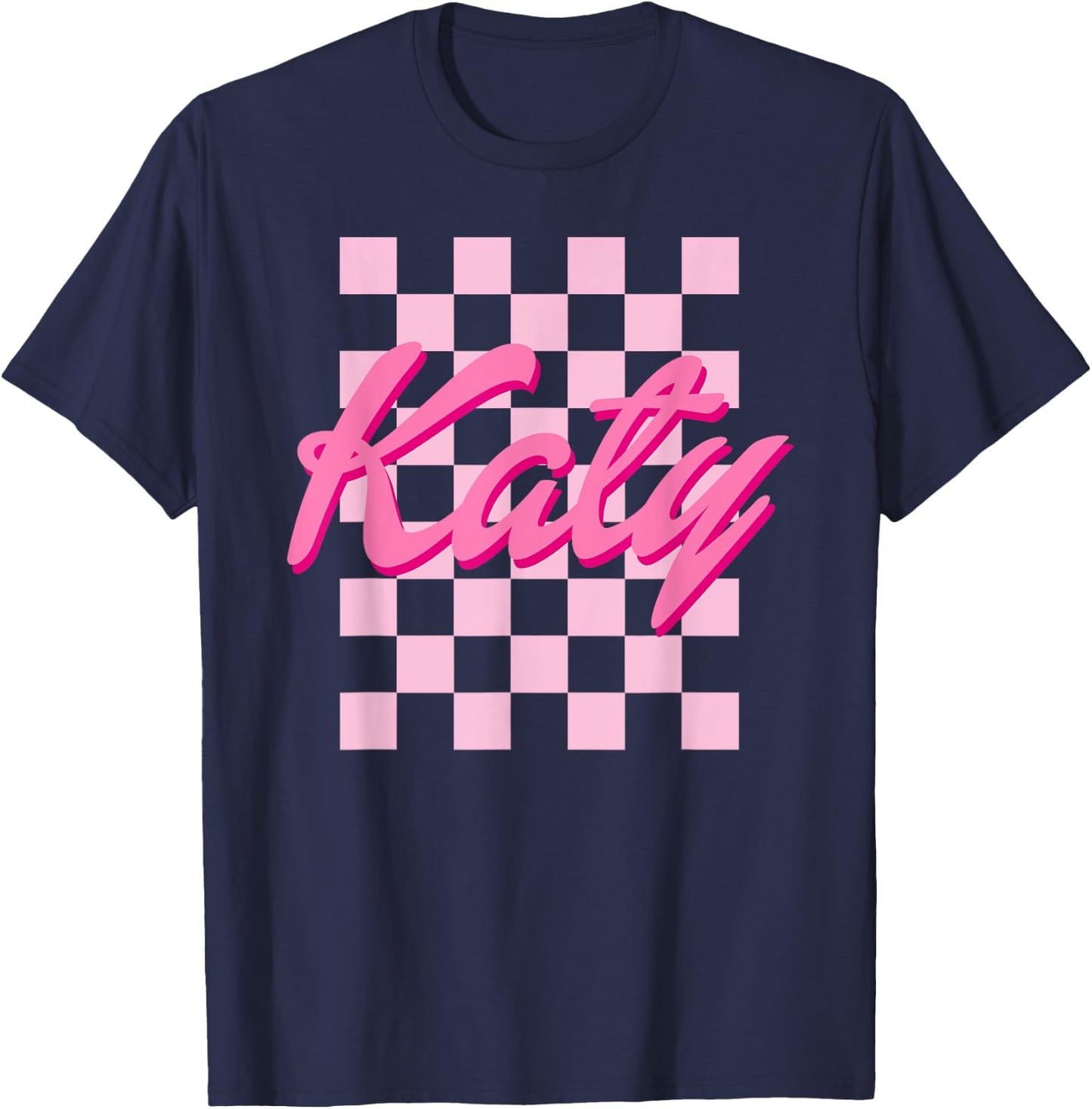 Katy First Name-d Boy Girl Baby Birth-day T-Shirt - T-Shirt | Navy