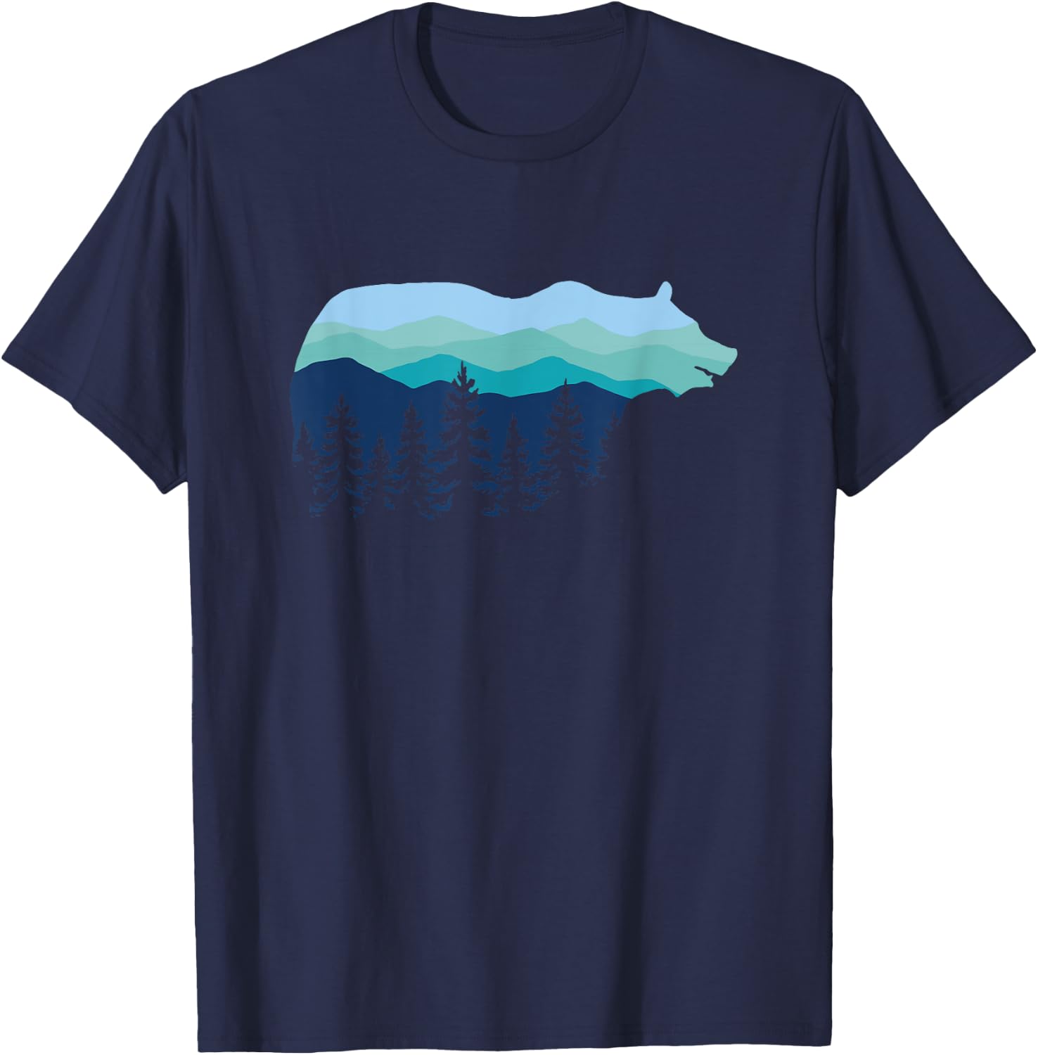 Bear Forest Natur Hike T-Shirt - T-Shirt | Navy