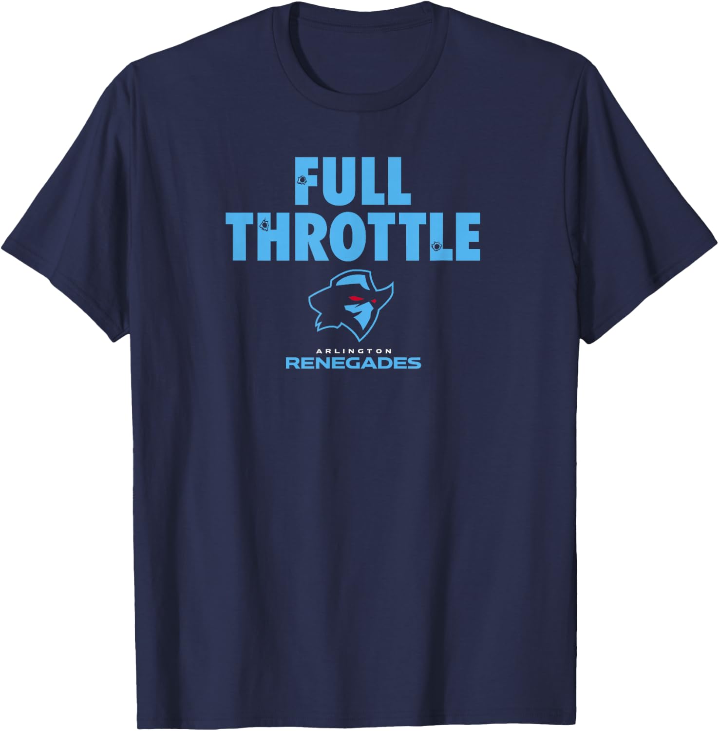 Arlington Renegades UFL - Full Throttle - Arlington Football T-Shirt - T-Shirt | Navy