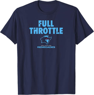 Arlington Renegades UFL - Full Throttle - Arlington Football T-Shirt - T-Shirt | Navy