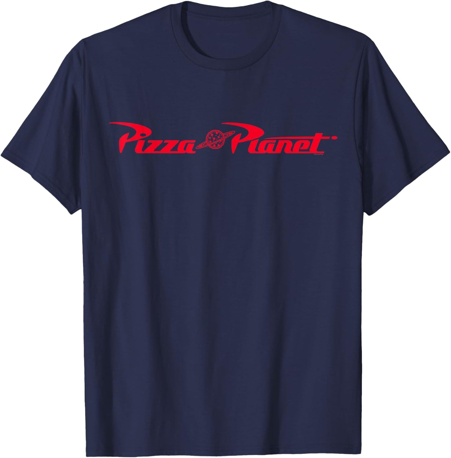 Disney and Pixar's Toy Story Pizza Planet Official Logo T-Shirt - T-Shirt | Navy