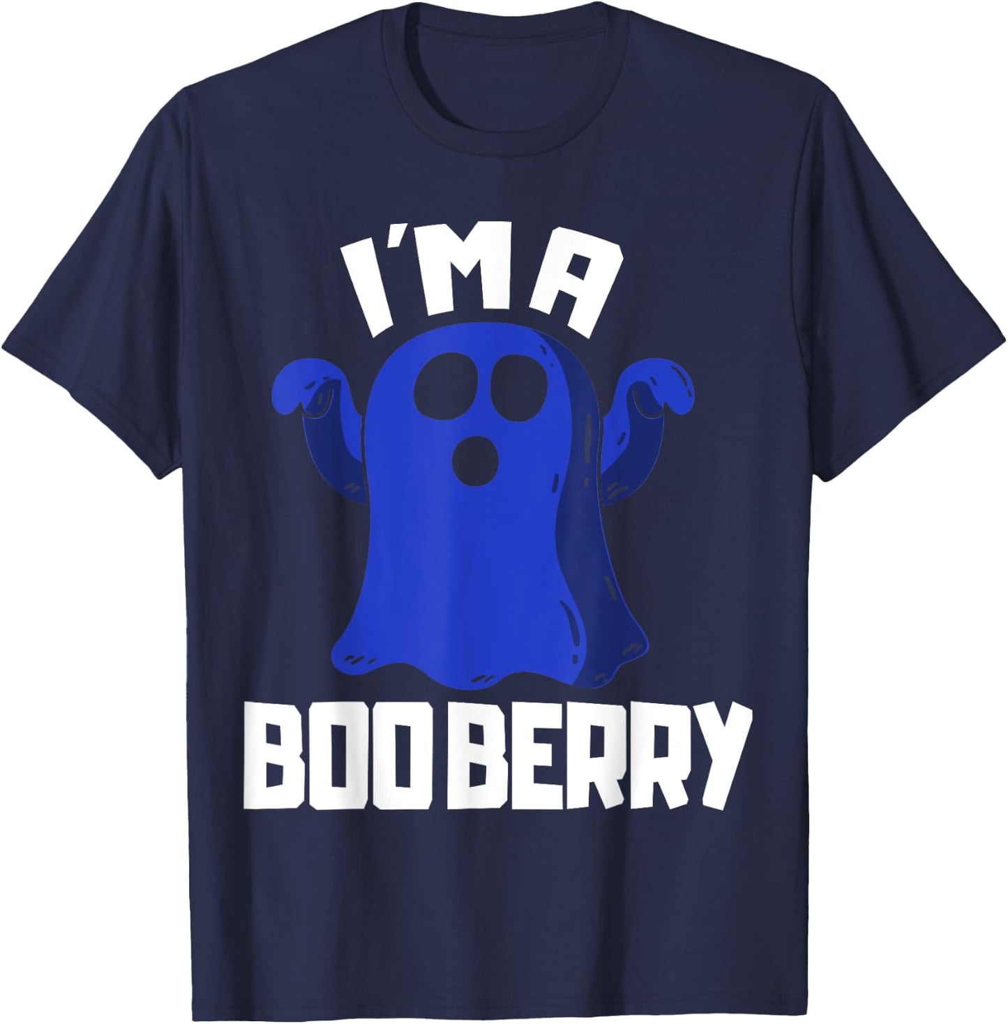 Boo Berry Halloween Funny Blueberry for Berries Fans T-Shirt - T-Shirt | Navy